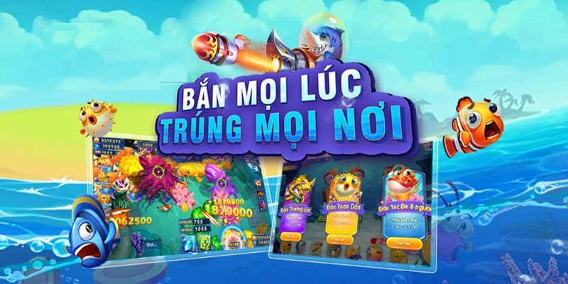 Giao diện bắn cá H5 bạn bắn mới sinh động