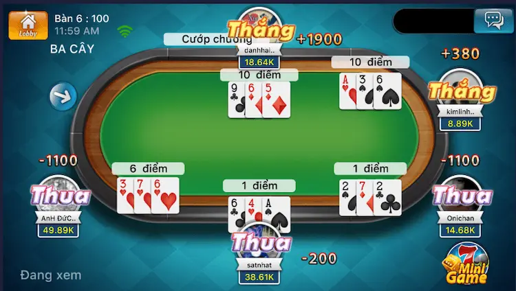 Game bài ba cây