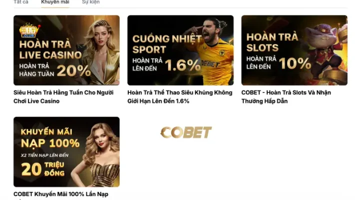 Khuyến mãi hấp dẫn tại Cobet