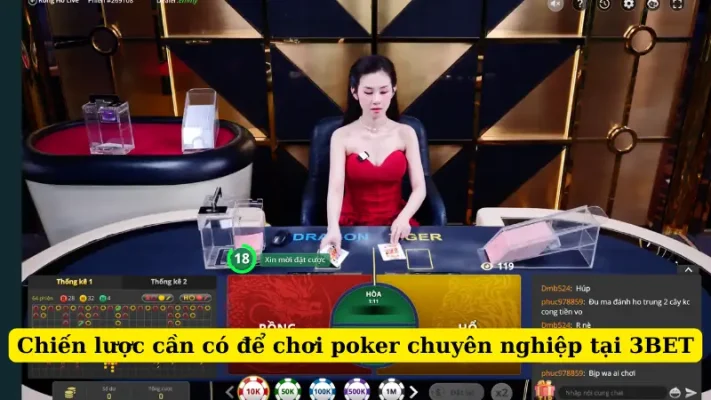 Chiến lược cần có để chơi poker chuyên nghiệp tại 3BET